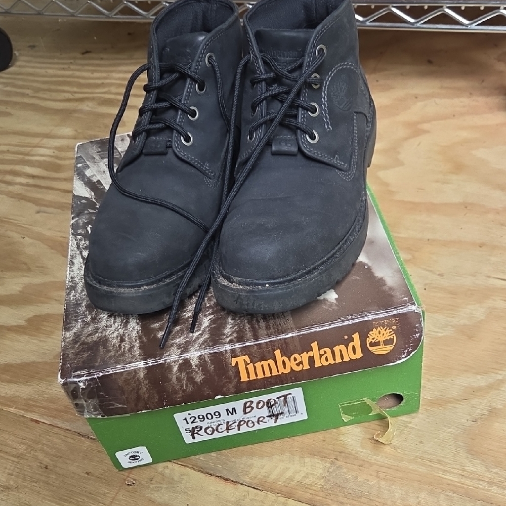 Timberland Men's Black Lace-Up Boots